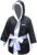 PSS Long Sleeve Boxing Robe Uniform, Kick Boxing Mixed Martial Art Muay Thai Training Robe with Hood and White Belt for Kids 3 Colors (Black, Blue, Red) 910