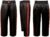 V.Sports Black Kickboxing Trousers Training Pants Black with 2 white stripes satin pants Kids and adults